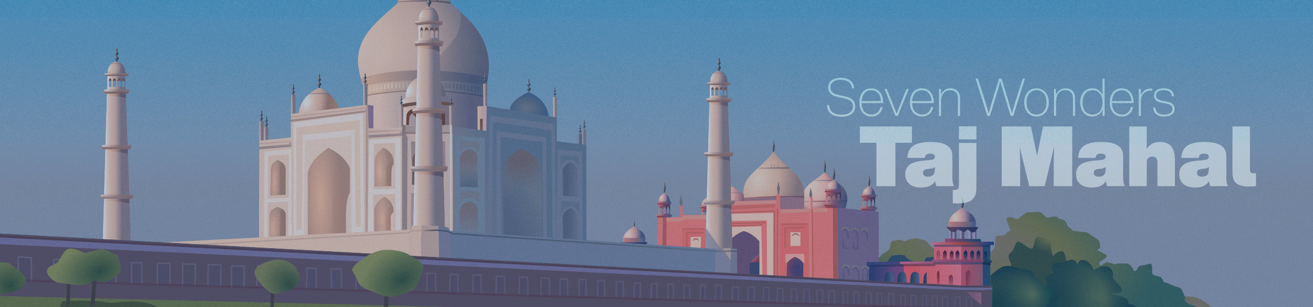 Taj Mahal slider blue